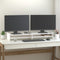 vidaXL - Monitorstandaard - 100x27x15 - cm - massief - grenenhout - zwart