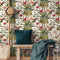DUTCH - WALLCOVERINGS - Behang - Tropical - Palm - groen - en - roze