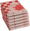 DDDDD - Theedoek Milk Maid - 100% Katoen - Rood - Set van 6 stuks (6 stuks)