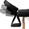 vidaXL - Inklapbare - massagetafel - 2 - zones - met - houten - frame - (zwart)