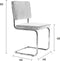 Zuiver Ridge Rib Eetkamerstoelen Rood - Set van 2