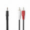 Nedis CAGL22200BK10 - Stereo audiokabel 3,5 mm naar RCA - 100 cm - Zwart