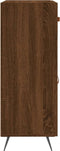 vidaXL - Dressoir - 69,5x34x90 - cm - bewerkt - hout - bruin - eikenkleur
