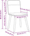 vidaXL - Eetkamerstoelen - 2 - st - stof - zwart
