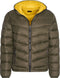 Cappuccino Italia - Heren Jas winter Hooded Winter Jacket Army - Groen - Maat L
