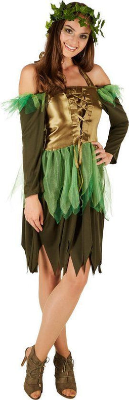 dressforfun - Vrouwenkostuum bosfee - XL - Corsetstijl - Groen