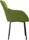 vidaXL - Eetkamerstoelen - 2 - st - fluweel - lichtgroen