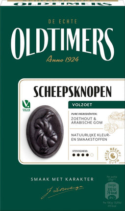 Oldtimers - Scheepsknopen - Ambachtelijke drop - 235 gram (1 doosje)