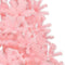 vidaXL - Kunstkerstboom - met - standaard - half - 120 - cm - PVC - roze