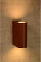 Lucide BOOGY - Wandspot - 2xGU10 - IP44 - Roest bruin