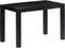 vidaXL - Eettafel - 118x60x76 - cm - massief - mangohout - zwart