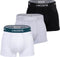 Lacoste Heren 3-pack Trunk - Comfortabel stretchkatoen - Zwart/Grijs/Wit (3-pack)
