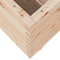 vidaXL - Plantenbak - 80x80x72 - cm - massief - grenenhout