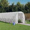 vidaXL - Tuinkas - met - stalen - frame - 32 - m² - 16x2x2 - m - wit