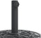 vidaXL - Parasolvoet - met - wielen - voor - stok - van - Ø38 - / - 48 - mm - 27 - kg - rond