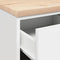 vidaXL - Garagekast - 40x51x85 - cm - massief - grenenhout - wit