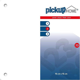 Pickup 3D Home plaat wit acrylaat blanco blanko 3 mm - 15x15 cm