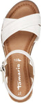 Tamaris Essentials - Dames Sandalen - Hakhoogte 4,5 cm - Wit - Maat 41