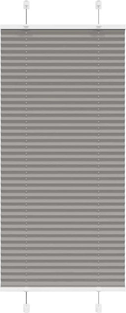 vidaXL - Plissé - rolgordijn - 55x100 - cm - stofbreedte - 54,4 - cm - antraciet