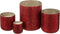 J-Line geurkaars Luxuria - Berry Bliss - glas - rood - XL - 120U