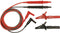 Cliff CIH29890 Veiligheidsmeetsnoerenset Stekker 4 mm Testpunt 1.50 m Rood, Zwart 1 stuk(s)