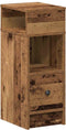 vidaXL - Nachtkastjes - 2 - st - met - lade - 25x31x66 - cm - oud - houtkleurig