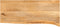 vidaXL - Tafelblad - met - natuurlijke - rand - 90x20x3,8 - cm - massief - mangohout