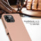 Selencia iPhone 15 Pro Max - Echt Lederen Bookcase - 3 Pashouders - Dusty Pink