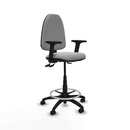 Piqueras y Crespo B2D01RP - Bureaustoel - Hoogteverstelbaar met armleuning - Lichtgrijs
