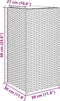 vidaXL - Plantenbakken - 2 - st - 30x30x60 - cm - poly - rattan - bruin