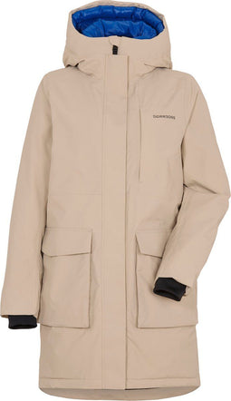 Didriksons Leya - WNS Parka - Gewatteerd met capuchon - Beige