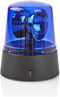 Nedis LED-Zwaailicht - Batterij Gevoed - 4.5 V DC - 0.4 W - 3x AA/LR6 - 9.2 cm - LED - Aantal LED's: 1 LED's - Lichtkleur: Blauw - Aan/uit - Kunststof - Blauw / Zwart