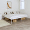 vidaXL - Bedframe - metaal - wit - 180x200 - cm