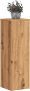 vidaXL - Plantenstandaards - 2 - st - 25x25x80 - cm - hout - artisanaal - eikenkleurig
