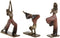 Decoratieve figuren Home ESPRIT Roze Gouden Yoga Scandi 19 x 6 x 26 cm (3 Stuks)