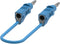 Electro PJP 2110-CD1-100BL Meetsnoer Bananenstekker Bananenstekker 1.00 m Blauw 1 stuk(s)