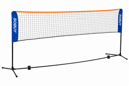 SoBuy Badmintonnet / Volleybalnet - Inklapbaar - 500 x 155 cm - Zwart