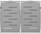 vidaXL - Containerberging - dubbel - 138x77,5x112,5 - cm - roestvrij - staal