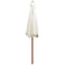 vidaXL - Parasol - 270x270 - cm - houten - paal - crèmewit