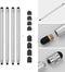 4 stuks - Stylus touchscreen pennetjes - Zilver