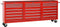 vidaXL - Gereedschapswagen - met - 21 - lades - staal - rood