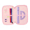Driedubbele Pennenzak Lilo & Stitch Ice cream Roze 12,5 x 19,5 x 5,5 cm 37 Onderdelen