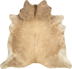 vidaXL - Vloerkleed - 180x220 - cm - echte - koeienhuid - beige