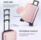 Nohrd Handbagage Koffer - Trolley - 55x35x20 cm - Rosegoud