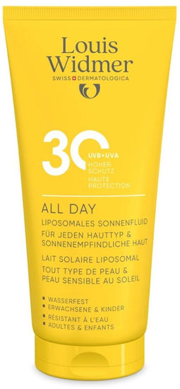 Louis Widmer All Day 30 - Zonnebrandcrème SPF 30 - Voor gezicht en lichaam - 200 ml
