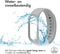 iMoshion Bandje Geschikt voor Xiaomi Mi Band 3 / 4 - iMoshion Siliconen band inkliksysteem ronde sluiting - Grijs