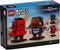 LEGO Marvel Brickheadz 40668 - Captain America en Rode Hulk Figuren
