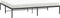 vidaXL - Bedframe - metaal - zwart - 200x200 - cm