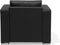 Fauteuil HELSINKI Leer Zwart