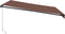 vidaXL - Luifel - handmatig - uittrekbaar - met - LED's - 400x350 - cm - bruin